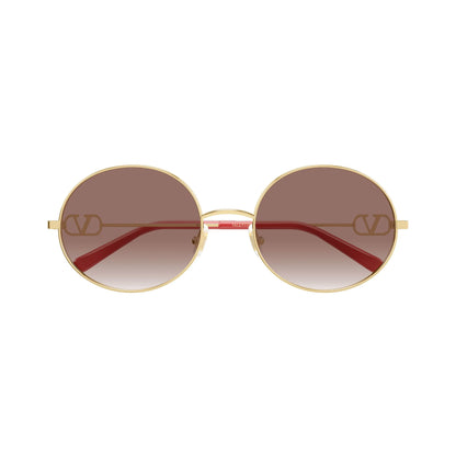 Occhiali da sole Valentino VG0027S 003 Gold Red rotondi