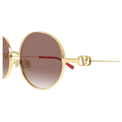 Occhiali da sole Valentino VG0027S 003 Gold Red rotondi -dettagli