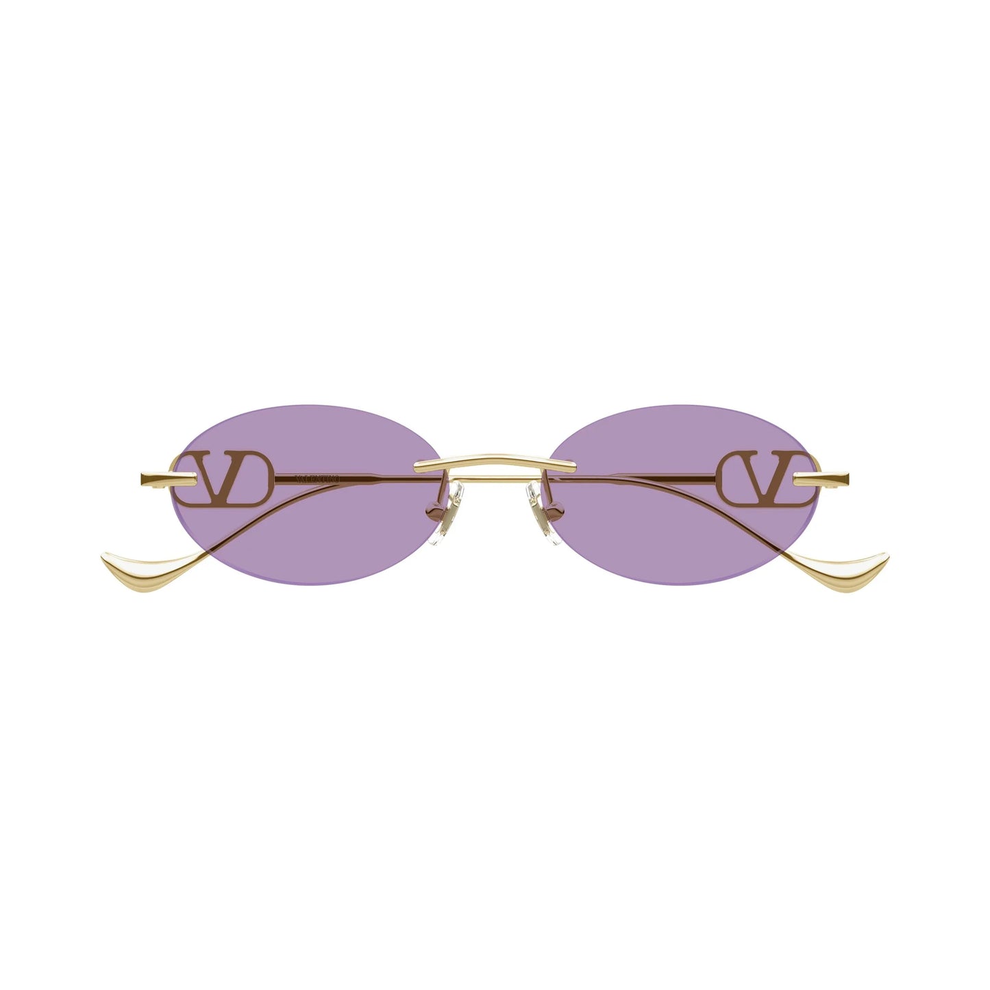 Occhiali da sole Valentino VG0032S 004 Gold Violet ovali