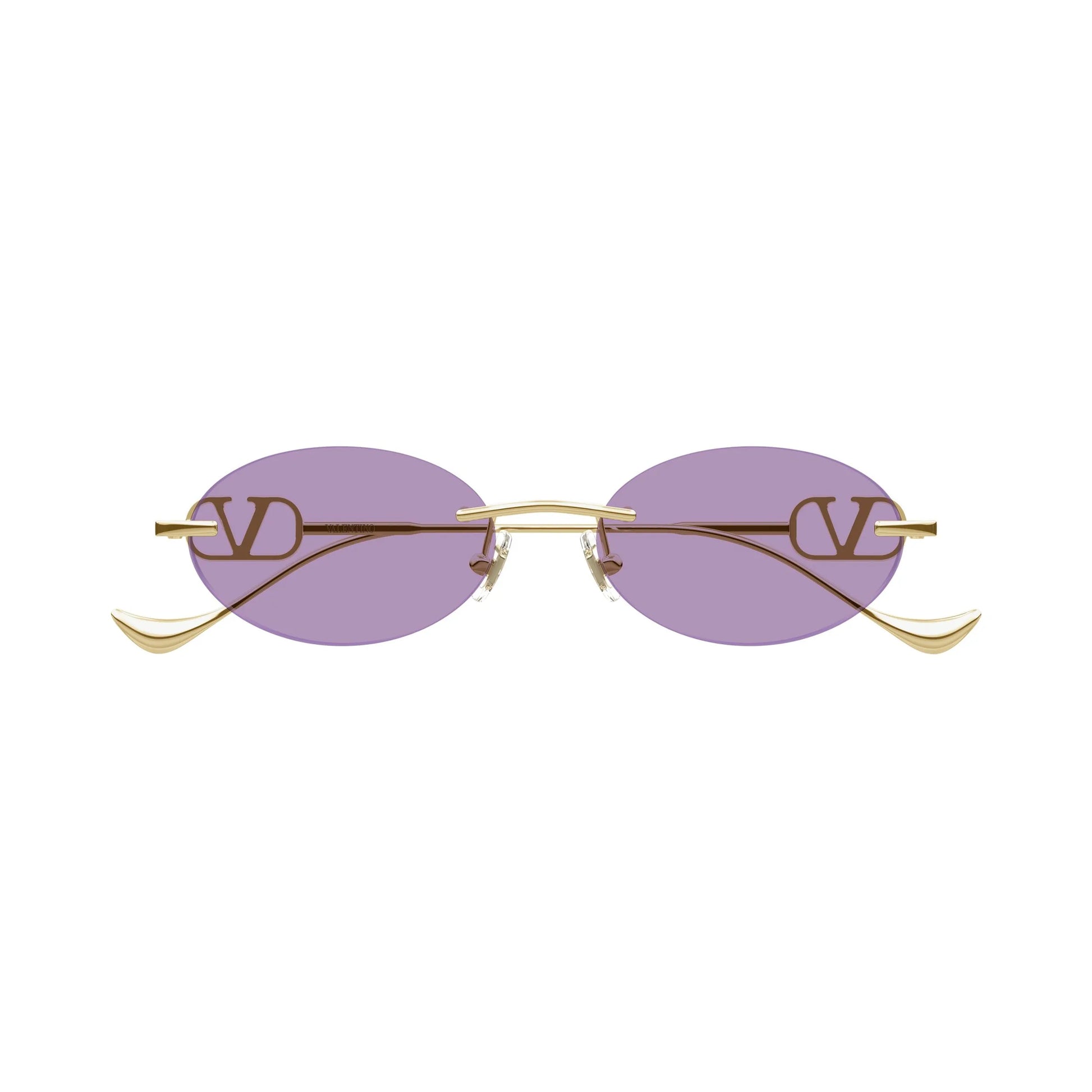 Occhiali da sole Valentino VG0032S 004 Gold Violet ovali