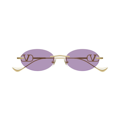 Occhiali da sole Valentino VG0032S 004 Gold Violet ovali