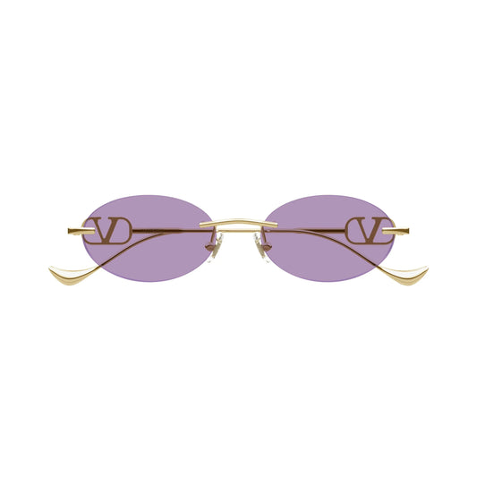 Occhiali da sole Valentino VG0032S 004 Gold Violet ovali